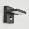 Applique murale d'extérieur Lyckan LED Noir, 1 lumière, Détecteur de mouvement