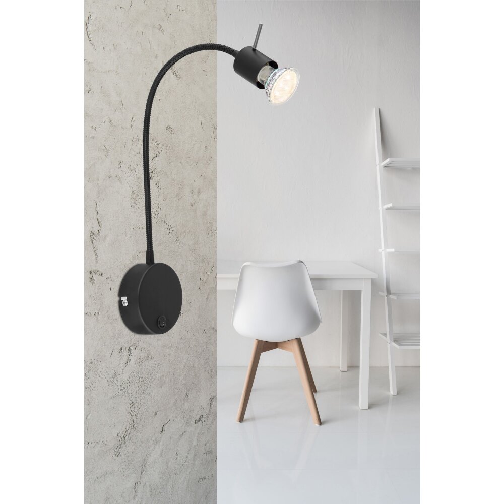 Applique murale Globo MILLY Noir, 1 lumière main product photo