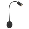 Applique murale Globo MILLY LED Noir, 1 lumière