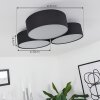 Plafonnier Purus LED Noir, 1 lumière