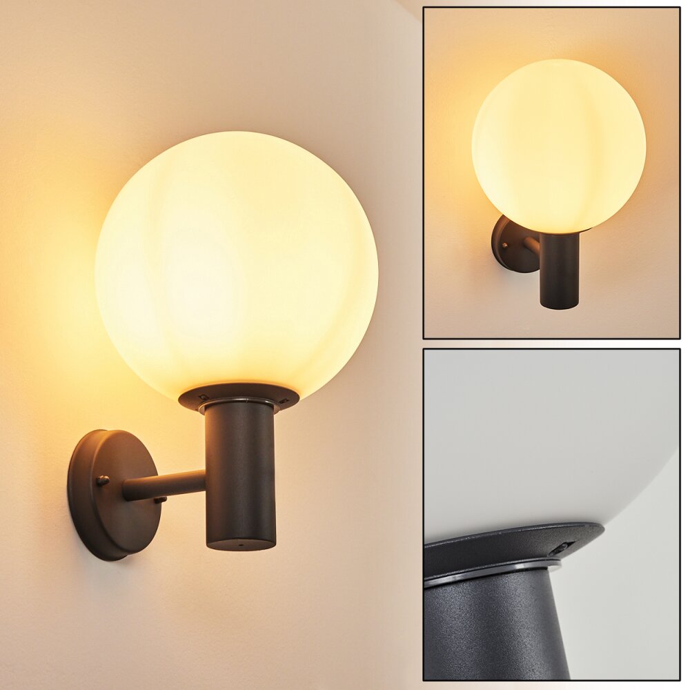 Applique murale d'extérieur Bubodefo Anthracite, 1 lumière main product photo