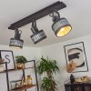 Plafonnier Holsa Noir, 3 lumières