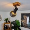 Plafonnier Racolo Bois foncé, 1 lumière