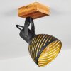 Plafonnier Racolo Bois foncé, 1 lumière