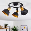 Plafonnier Blackburn Noir doré, 3 lumières