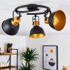 Plafonnier Blackburn Noir doré, 3 lumières