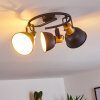 Plafonnier Blackburn Noir doré, 3 lumières