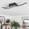 Plafonnier Kumahu LED Noir, 1 lumière