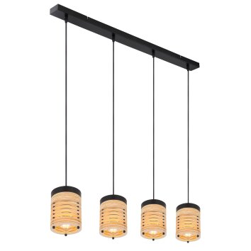 Suspension Globo RUTH Noir, 4 lumières