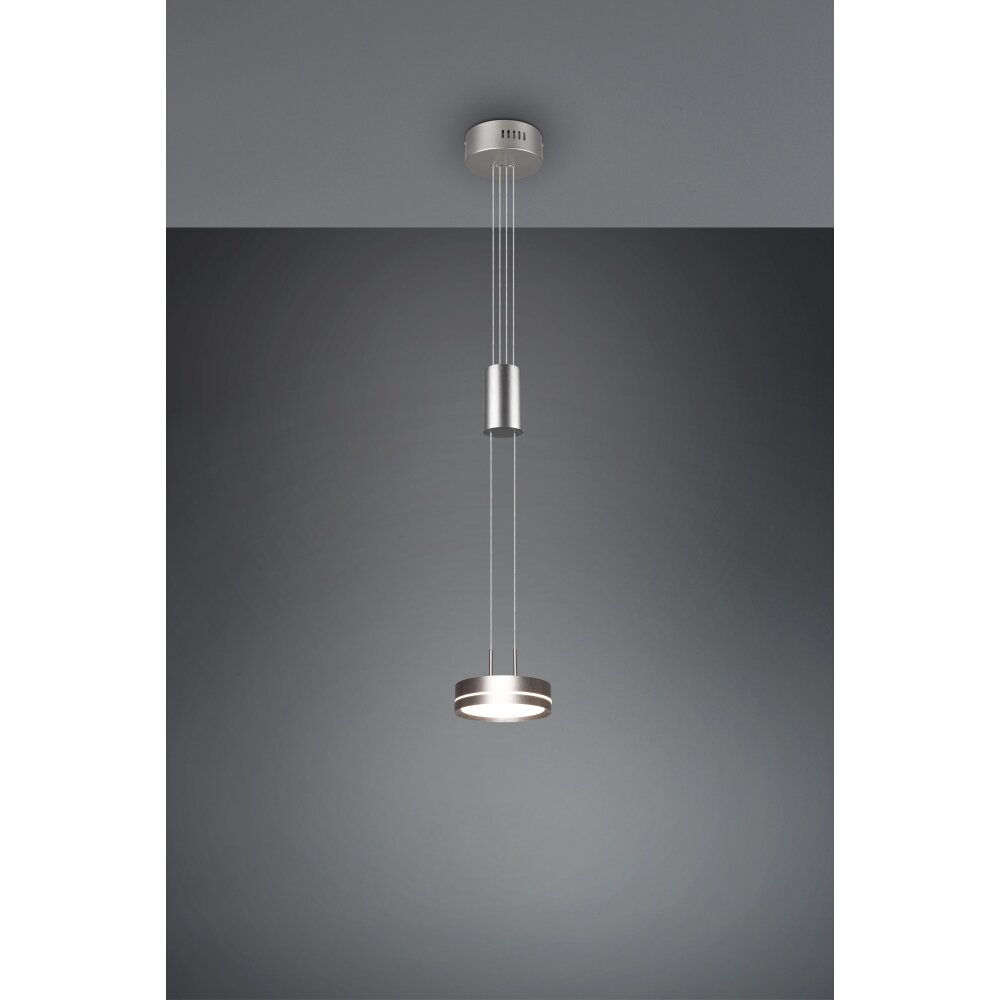Suspension Trio-Leuchten Franklin LED Nickel mat, 1 lumière main product photo