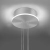 Suspension Paul-Neuhaus Q-ETIENNE LED Acier brossé, 2 lumières, Télécommandes
