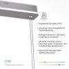 Suspension Paul-Neuhaus Q-ETIENNE LED Acier brossé, 4 lumières, Télécommandes