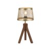 Lampe de table Leuchten-Direkt FREDERIK Bois foncé, 1 lumière