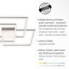 Plafonnier Leuchten-Direkt ASMIN LED Acier brossé, 3 lumières, Télécommandes