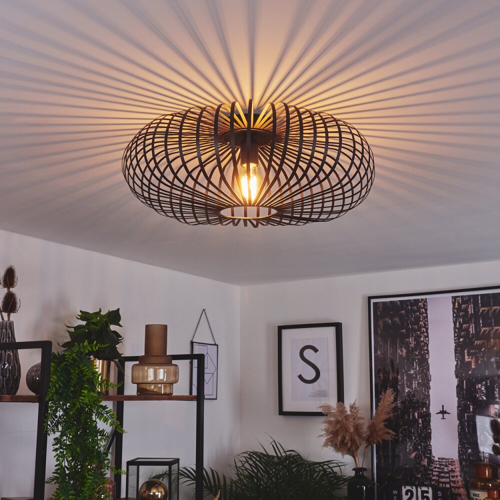 Plafonnier Oravi Noir, 1 lumière main product photo