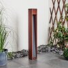 Borne lumineuse Byremo Bois foncé, Noir, 1 lumière