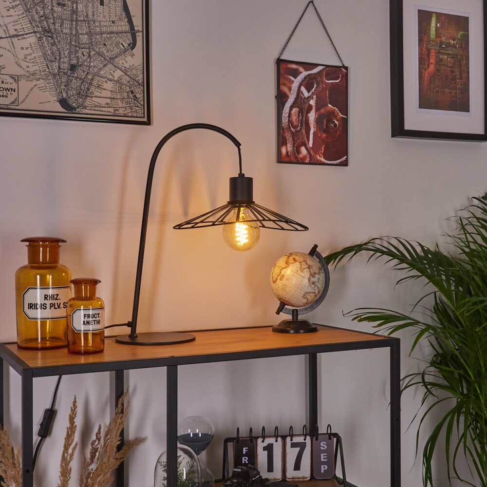Lampe de table Daesi Noir, 1 lumière main product photo