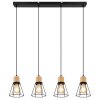 Suspension Globo HELENE Noir, 4 lumières