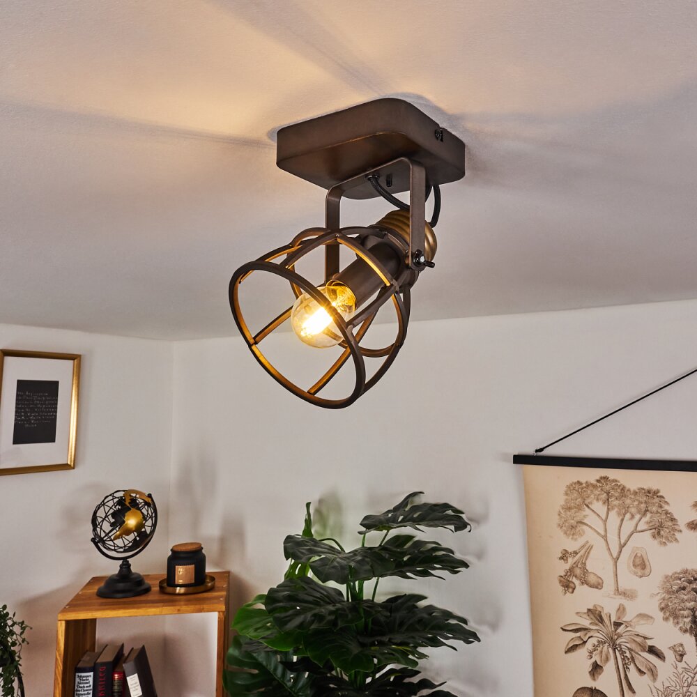 Plafonnier Russu Gris, 1 lumière main product photo