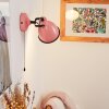 Applique murale Selki Rose, Noir, 1 lumière