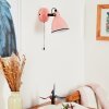 Applique murale Selki Rose, Noir, 1 lumière
