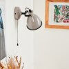 Applique murale Selki Gris, Noir, 1 lumière
