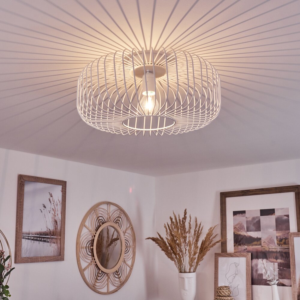Plafonnier Wemude Blanc, 1 lumière main product photo