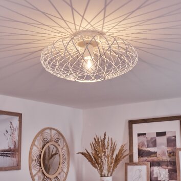 Plafonnier Wemude Blanc, 1 lumière Plafonnier Wemude Blanc, 1 lumière