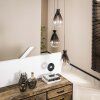Suspension Stave Argent Oxydé, 3 lumières