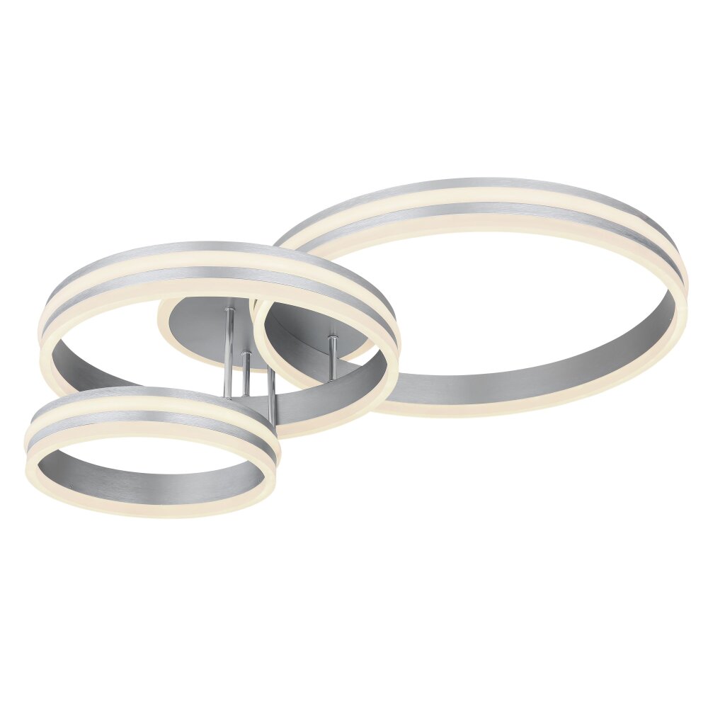 Plafonnier Globo RUBIO LED Gris, 1 lumière, Télécommandes main product photo