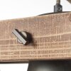 Suspension Brilliant-Leuchten Decca Bois foncé, Noir, 2 lumières