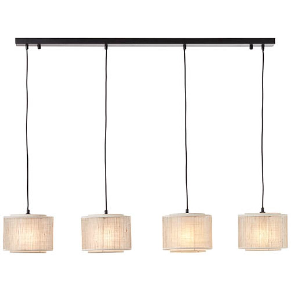 Suspension Brilliant-Leuchten Odar Noir, 4 lumières main product photo