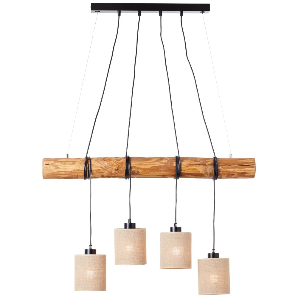 Suspension Brilliant-Leuchten Vander Écru, Noir, 4 lumières main product photo