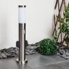 Borne lumineuse Gaborone LED Nickel mat, 1 lumière, Détecteur de mouvement
