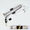 Borne lumineuse Gaborone LED Nickel mat, 1 lumière, Détecteur de mouvement