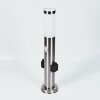 Borne lumineuse Gaborone LED Nickel mat, 1 lumière, Détecteur de mouvement