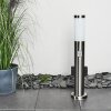 Borne lumineuse Gaborone LED Nickel mat, 1 lumière, Détecteur de mouvement