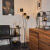 Lampadaire Alsen Noir, 3 lumières