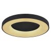 Plafonnier Globo JOLLI LED Noir, 1 lumière, Télécommandes