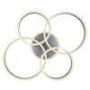 Plafonnier Globo RUBIO LED Gris, 1 lumière, Télécommandes