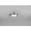 Plafonnier Trio-Leuchten Yava LED Nickel mat, 1 lumière, Télécommandes