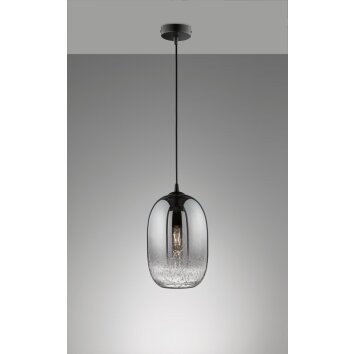 Suspension Fischer-Honsel Trace Noir, 1 lumière