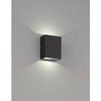 Applique murale d'extérieur Fischer-Honsel Denver LED Noir, 2 lumières Applique murale d'extérieur Fischer-Honsel Denver LED Noir, 2 lumières