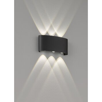 Applique murale d'extérieur Fischer-Honsel Berlin LED Noir, 6 lumières Applique murale d'extérieur Fischer-Honsel Berlin LED Noir, 6 lumières