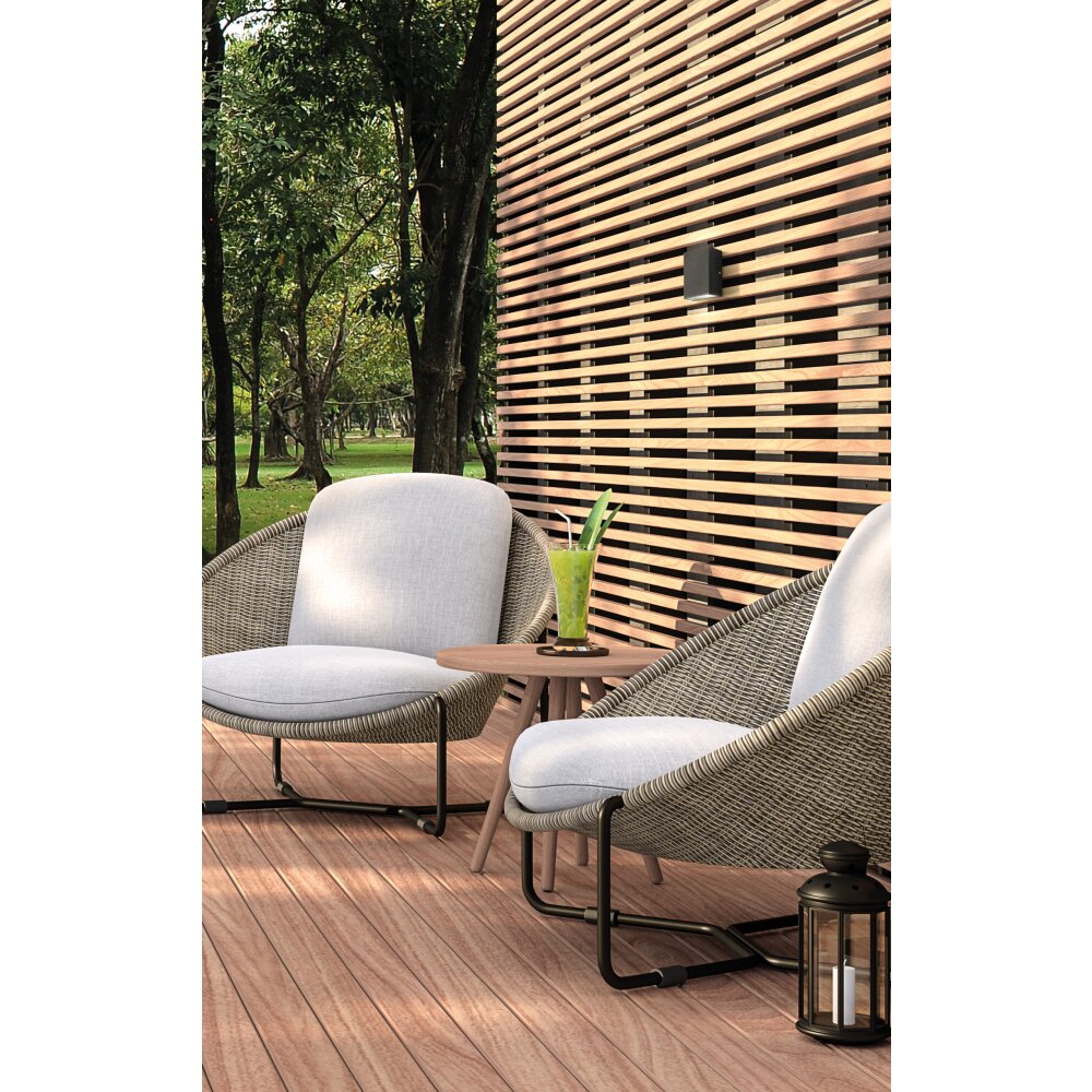 Applique murale d'extérieur Fischer-Honsel Oslo LED Noir, 2 lumières main product photo
