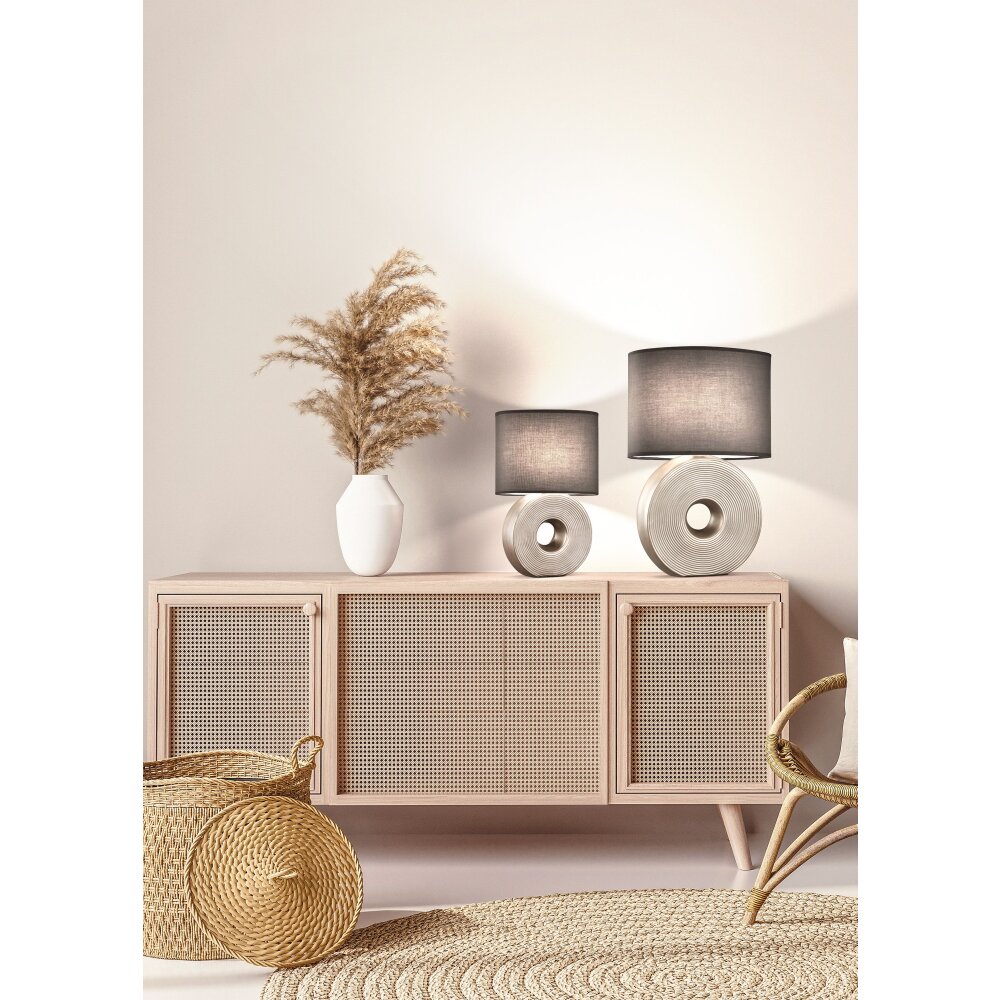 Lampe de table Fischer-Honsel Eye Argenté, 1 lumière main product photo