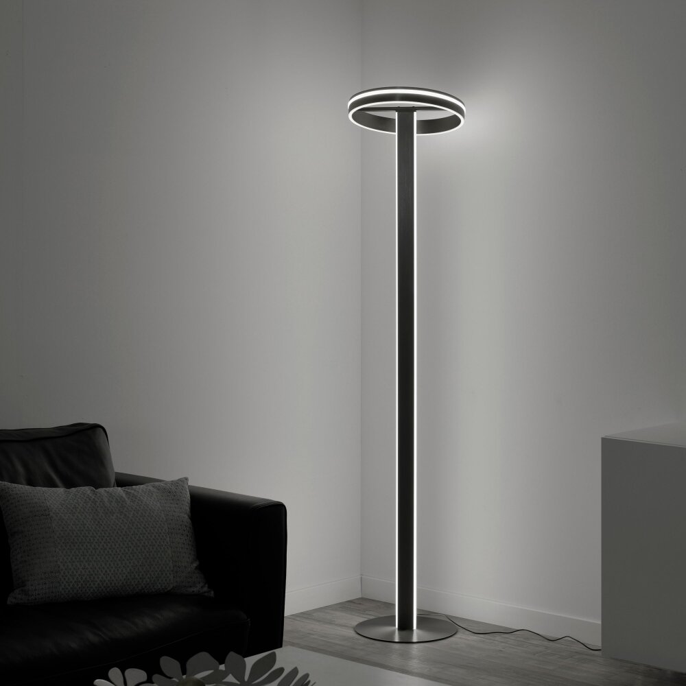 Lampadaire Paul-Neuhaus Q-VITO LED Anthracite, 3 lumières, Télécommandes main product photo