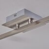 Plafonnier Javel Chrome, Nickel mat, 6 lumières