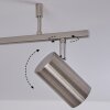 Plafonnier Javel Chrome, Nickel mat, 6 lumières