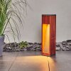 Borne lumineuse Byremo Bois foncé, Noir, 1 lumière